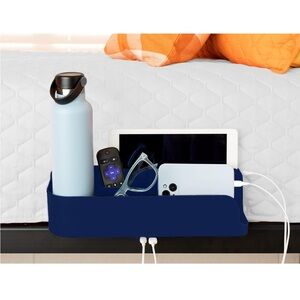 Squirrel-Bedside Perch, Floating Organizer with USB-C & A Charging Ports